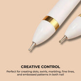 4-in-1 Nail Bead Picker & Dotting Pen — White